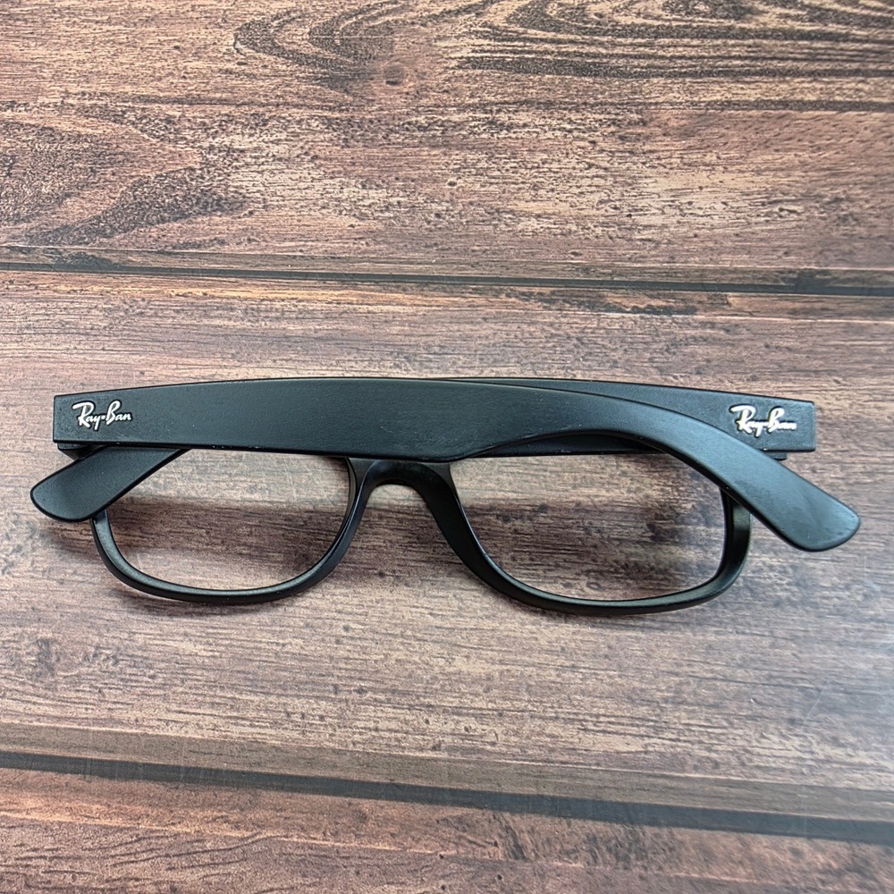 Ray-Ban RB 2132 New Wayfarer Matte Black Eyeglasses 52-18-145 Made in Italy - Picture 7 of 8